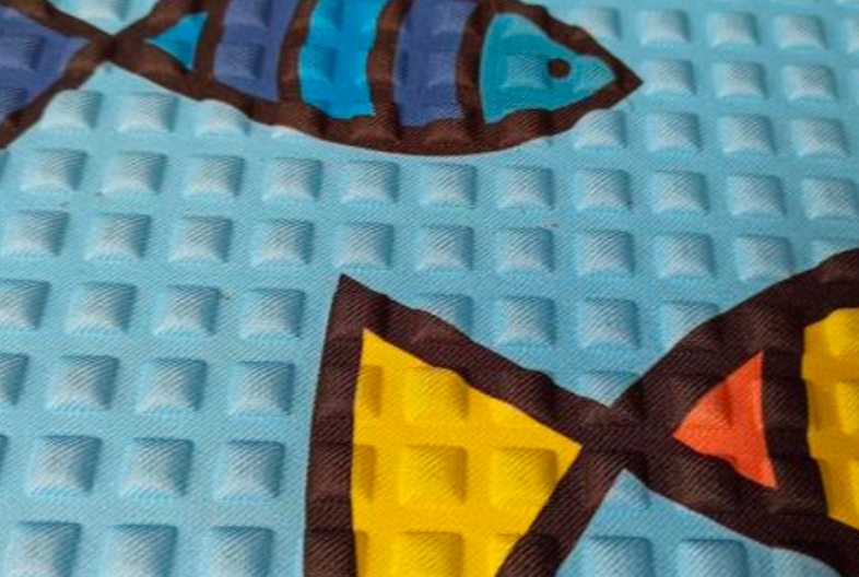 Tapete Publicitario de CUADROS con doble base de hule